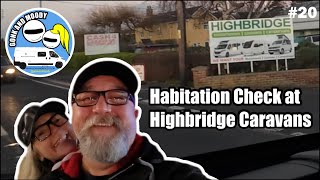 A day out at Highbridge Caravan and Motorhome Centre Somerset for our 2nd Habitation Check Jan 2024 [upl. by Augustina]