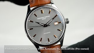 Frederique Constant Classics Index Automatic FC303LGR5B6 Preowned [upl. by Lletnom]