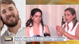 Mulher grávida esfaqueada pelo ex recebe alta e fala sobre horror que viveu em Franca [upl. by Flosi]