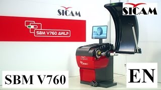 Wheel balancer SICAM SBM V760 [upl. by Aicyle]