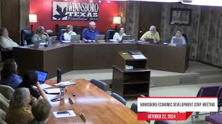 Winnsboro Economic Development Corp Meeting [upl. by Daggett]