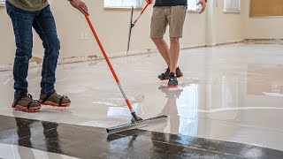 How To Install Designer Epoxy Floors In A 2000 sq ft Office  Step By step Explained [upl. by Franza]