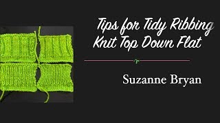 Tips for Tidy Ribbing Knit Flat [upl. by Sherfield871]