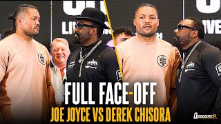 FULL Joe Joyce vs Derek Chisora intense press conference faceoff 🥶 [upl. by Sucramd368]