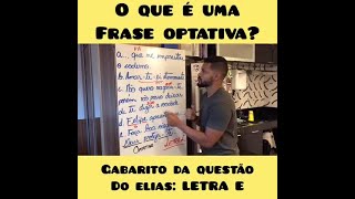 O que é uma frase optativa [upl. by Tamar339]