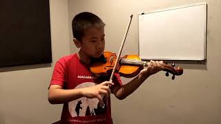 Benjamin plays Musette 61818 Suzuki book 2 [upl. by Airekat225]