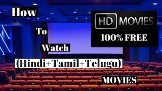 How To Watch HindiTamilTelugu Movies Online  100 FREE  2018 [upl. by Kcirddet909]