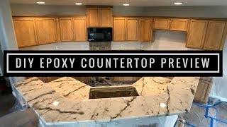 Leggari Products DIY Epoxy Countertop Kit Installed [upl. by Dloniger]