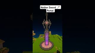 Ancient Darkness Sword ⚔  Nether sword portal 😲 Minecraft shorts minecraft montage viralvideo [upl. by Annairam]