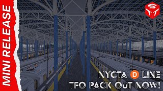 OpenBVE MiniRelease NYCTA D Line TFO Pack Out NOW [upl. by Nomannic]