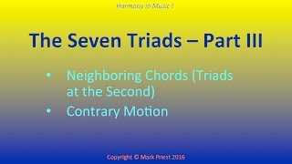 Neighboring Chords  Harmony I 14 [upl. by Akemahc678]