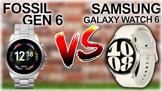 Fossil Gen 6 Vs Samsung Galaxy Watch 6  Which One Is Better In Terms Of Specs Battery amp Price [upl. by Debby]