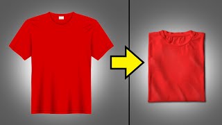 How To Fold A Shirt In 2 Seconds Life Changing [upl. by Renelle]