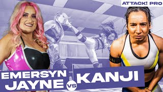 FREE MATCH  Emersyn Jayne v Kanji ATTACK Pro womenswrestling [upl. by Oiludbo]