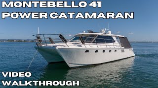 Montebello 41 Power Catamaran Walkthrough [upl. by Shurlocke]