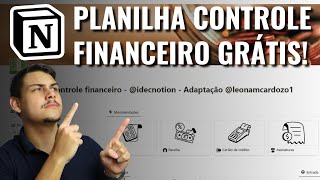 PLANILHA PARA ORGANIZAÇÃO FINANCEIRA AUTOMÁTICA GRÁTIS  Modelo completo Notion [upl. by Eicnarf683]