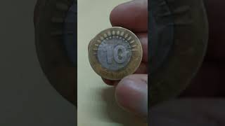 Rs 10 bimetal coin India Rupees wreath type [upl. by Batish971]