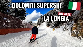 Dolomiti Superski  La Longia Seceda to Ortisei  New video [upl. by Egwan884]