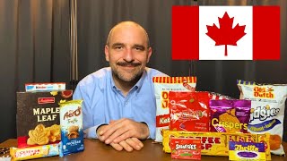 ASMR Trying Snacks From Canada 🇨🇦 🍁Courtesy Of A Subscriber [upl. by Boykins]