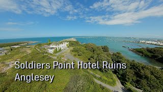 Soldiers Point Derelict Hotel Ruins Bando Holyhead Mountain Anglesey [upl. by Nobile]