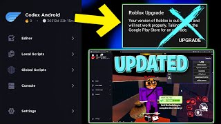 CODEX UPDATED Best Free Roblox Script Executor  Bypass Byfron  No Crash MOBILE  PC [upl. by Dov]