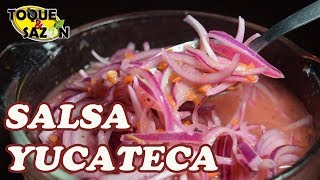 Salsa Yucateca “XNIPEC”  cebolla morada y habanero Toque y Sazón [upl. by O'Shee]