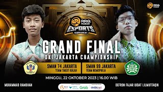 FINAL  RRQ MABAR ESPORTS TOURNAMENT DKI JAKARTA CHAMPIONSHIP SMAN 74 JAKARTA vs SMAN 99 JAKARTA [upl. by Ettevi113]