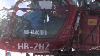 SA 315 B Lama HBZHZ in action  heliskiing and mountain hut suplying [upl. by Freyah318]