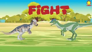 Dilophosaurus vs Pachycephalosaurus  ไดโนเสาร์ต่อสู้กัน Dinosaur Battle [upl. by Simdars]