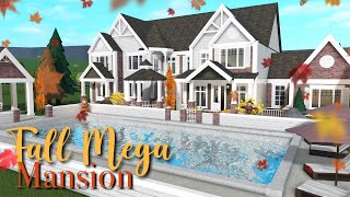 Fall Mega Mansion Bloxburg Speedbuild [upl. by Elagibba]