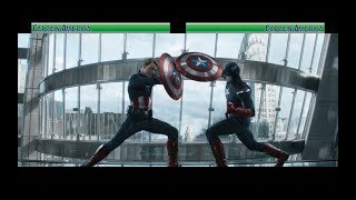 Captain America vs Captain Americawith healthbars [upl. by Anidene168]