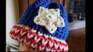 Easy Loom Knit Striped Brim Preemie Hat [upl. by Yeldah]