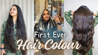 DREAM COME TRUE 😱❤️  FIRST TIME IN LIFE 😲 HAIR COLOUR  HAIR CUT  MALAVIKA KRISHNADAS [upl. by Sarah]