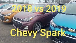 2018 Chevy SPARK vs 2019 Chevy SPARK  3 BIG DIFFERENCES  Here is whats new [upl. by Norita]