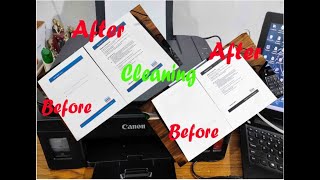 Deep Cleaning  Canon Printer  Canon Pixma G3000 G2000 G1000  Blank Page [upl. by Annoval]