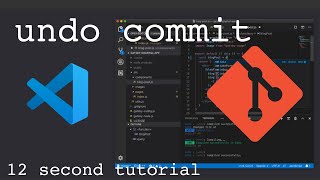 How to undo commit in Visual Studio Code  Fast tutorial [upl. by Docila]