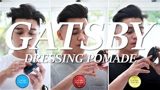 GATSBY Dressing Pomade Comparison Review  Key Highlights by SoSlick [upl. by Normac]