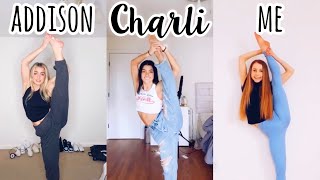 Recreating Charli Damelio and Addison Raes Flexibility TikToks [upl. by Cavill]