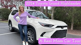 A Real Mom Car Tour  2024 Toyota Grand Highlander Limited [upl. by Nelle]