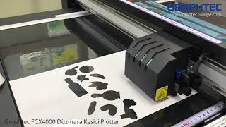 Plotter kesim makinası  Graphtec FCX4000 Tam Kesim [upl. by Aynik818]