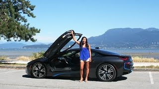 Driving a BMW i8  My First Time Driving a Supercar [upl. by Enicar554]