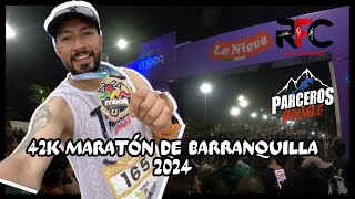 🏃🌞42K MARATÓN DE BARRANQUILLA 💪 [upl. by Ahsieket]