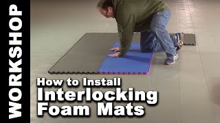 How to install 2x2 ft interlocking foam mat and tile floors  Greatmats [upl. by Adamo]