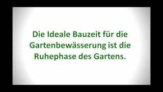 Wann eine Gartenbewässerung bauen Das Frühjahr beginnt am 1 November [upl. by Inoliel504]