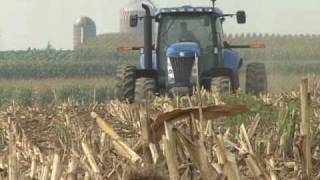 New Holland T8040 Tractor Preparing a Field [upl. by Acebber112]