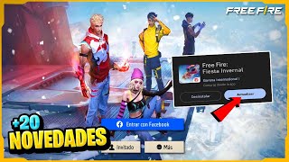 Hora Servidores En Mantenimiento 20 NOVEDADES ACTUALIZACION DE FREE FIRE Y REGALOS [upl. by O'Mahony96]