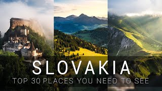 THIS IS SLOVAKIA  TOP 30 places you must see [upl. by Otrebilif916]