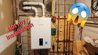 Navien combi boiler  E003 error code navien plumber plumbing northjersey tankless [upl. by Tompkins185]