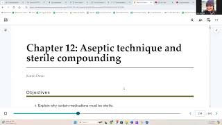 Chapter 12 Aseptic technique and sterile compounding [upl. by Goddord]