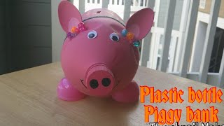 DIY Plastic bottle piggy bank [upl. by May]